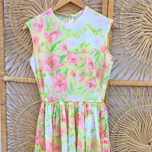 Vintage Spring Floral Dress